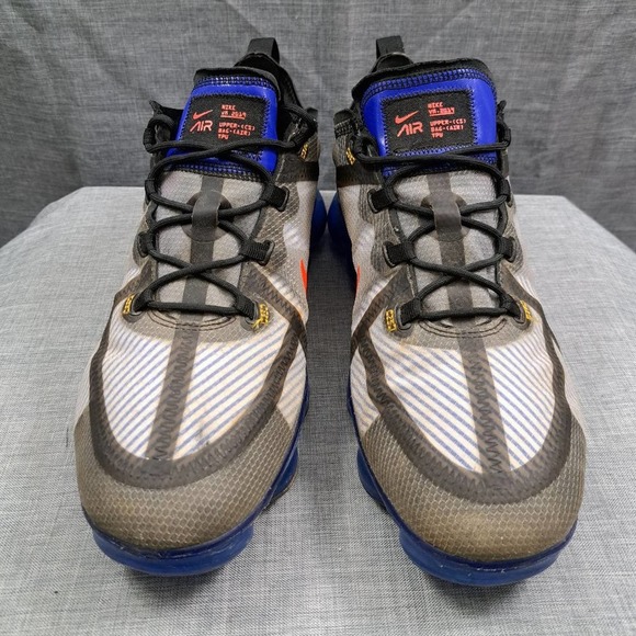 %Nike Air VaporMax Men 2019 Black Hyper Blue Size 10 AR6631-008 / A 30 main image 11